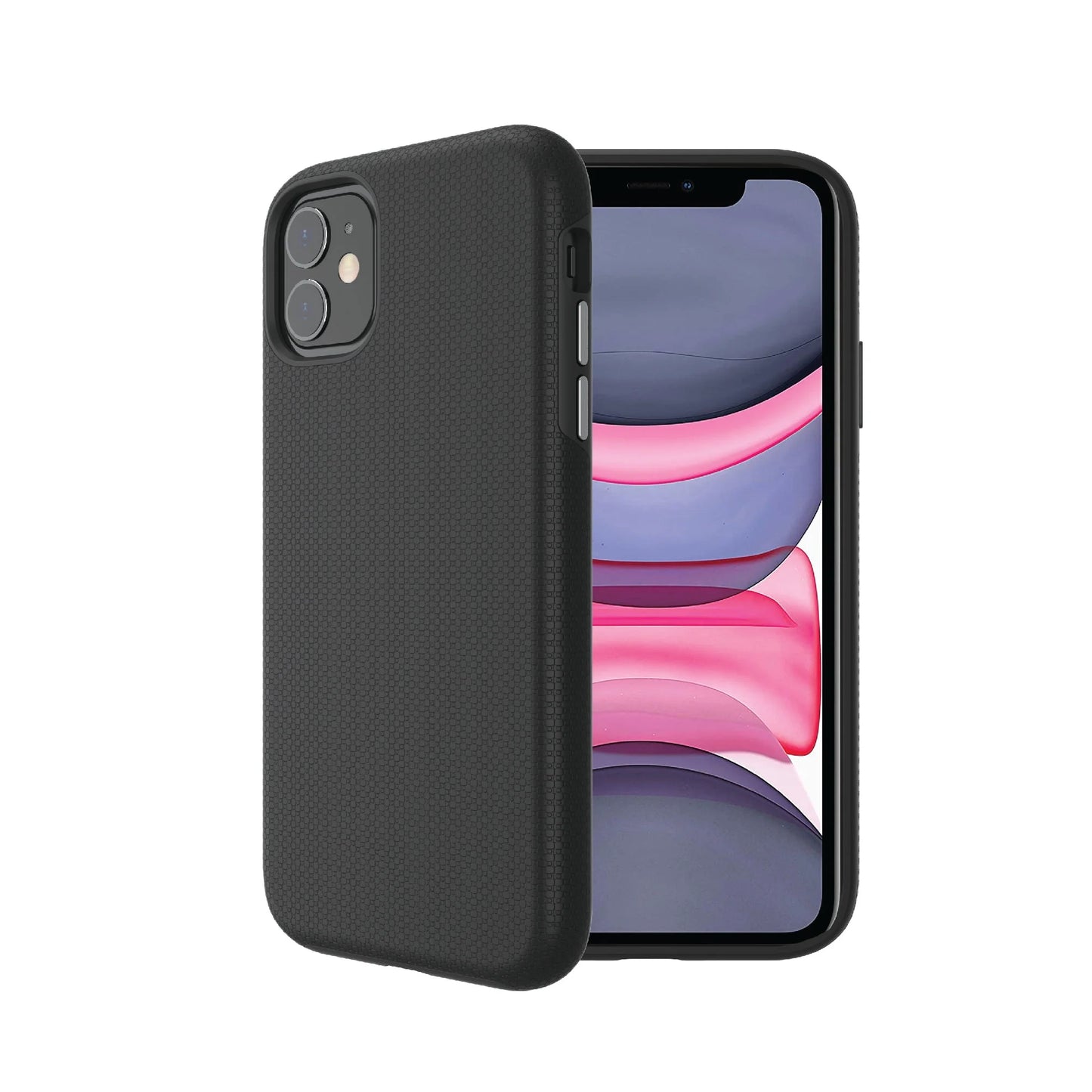 . Dual-Layer Phone Case for Iphone 11 / Iphone XR - Black