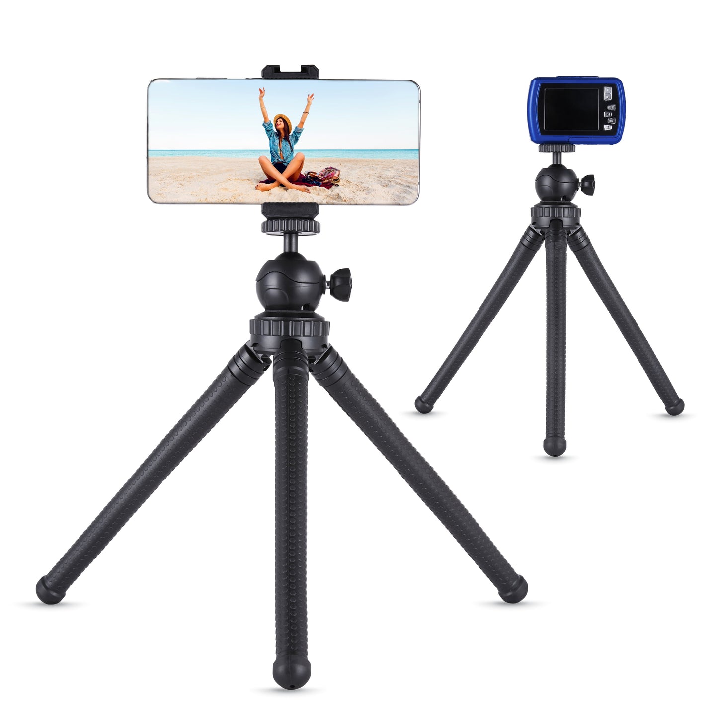 . Adjustable Mini Tripod Stand for Cameras/Gopros/Smartphone Devices