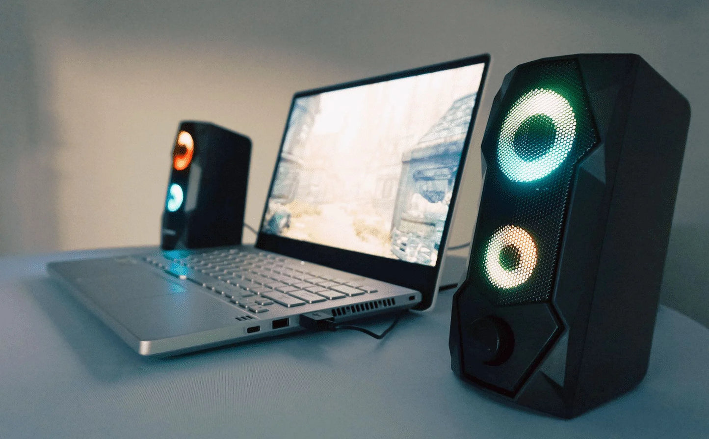 168359 USB Powered RBG Gaming Speakers