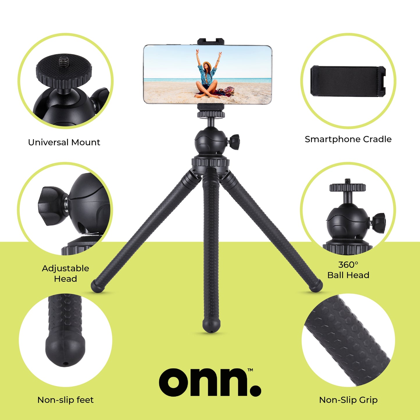 . Adjustable Mini Tripod Stand for Cameras/Gopros/Smartphone Devices