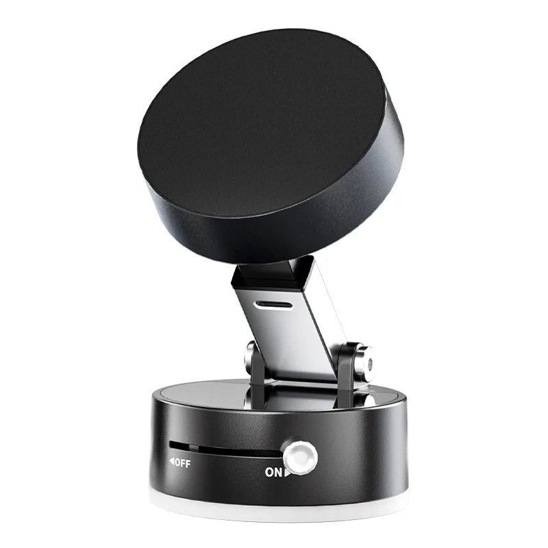 Foldable Magnetic Vacuum Car Phone Holder Foldable Suction Cup with Suction Cup Hands-Free Navigation for Smart Phone