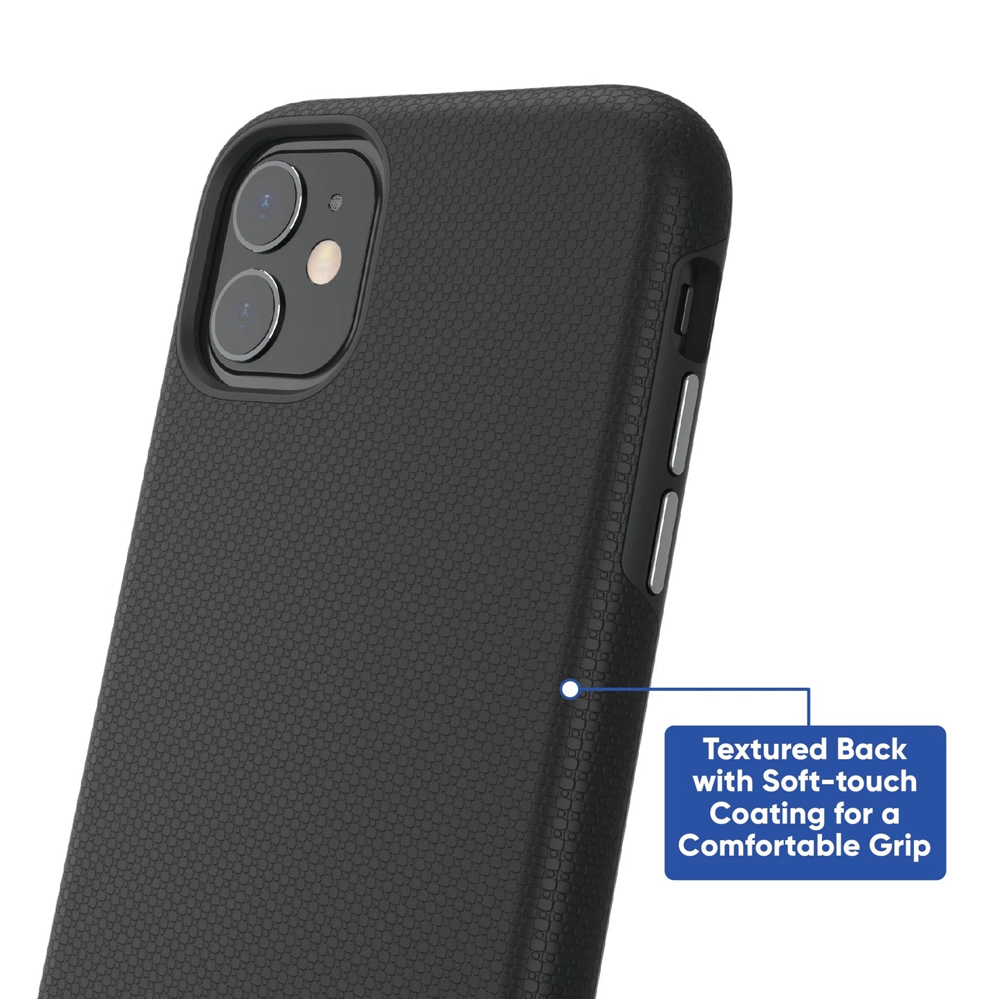 . Dual-Layer Phone Case for Iphone 11 / Iphone XR - Black