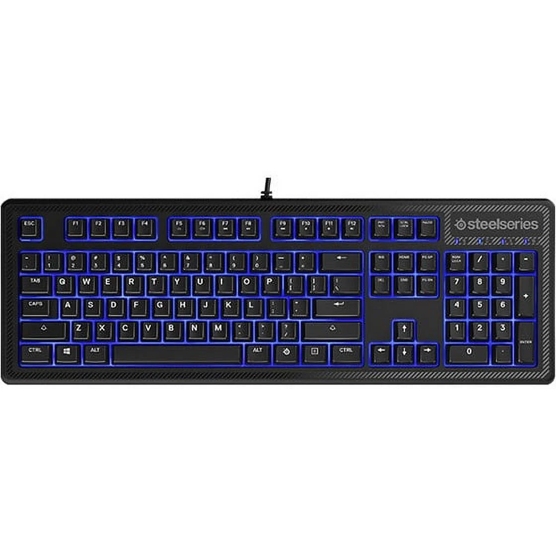 Apex 100 Gaming Keyboard - Tactile & Silent - Blue LED Backlit - Splash Resistant