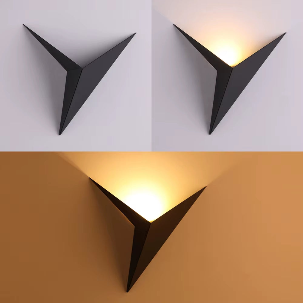 Modern Minimalist Triangle Shape LED Wall Lamps Nordic Style Indoor Wall Lamps Living Room Lights 3W AC85-265V Simple Lighting