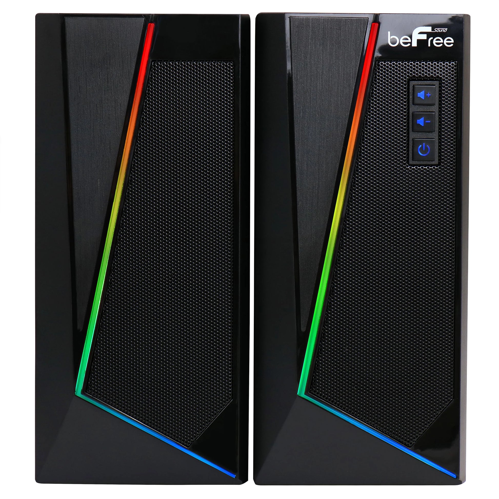 2.0 Computer Gaming Speakers with LED RGB Lights