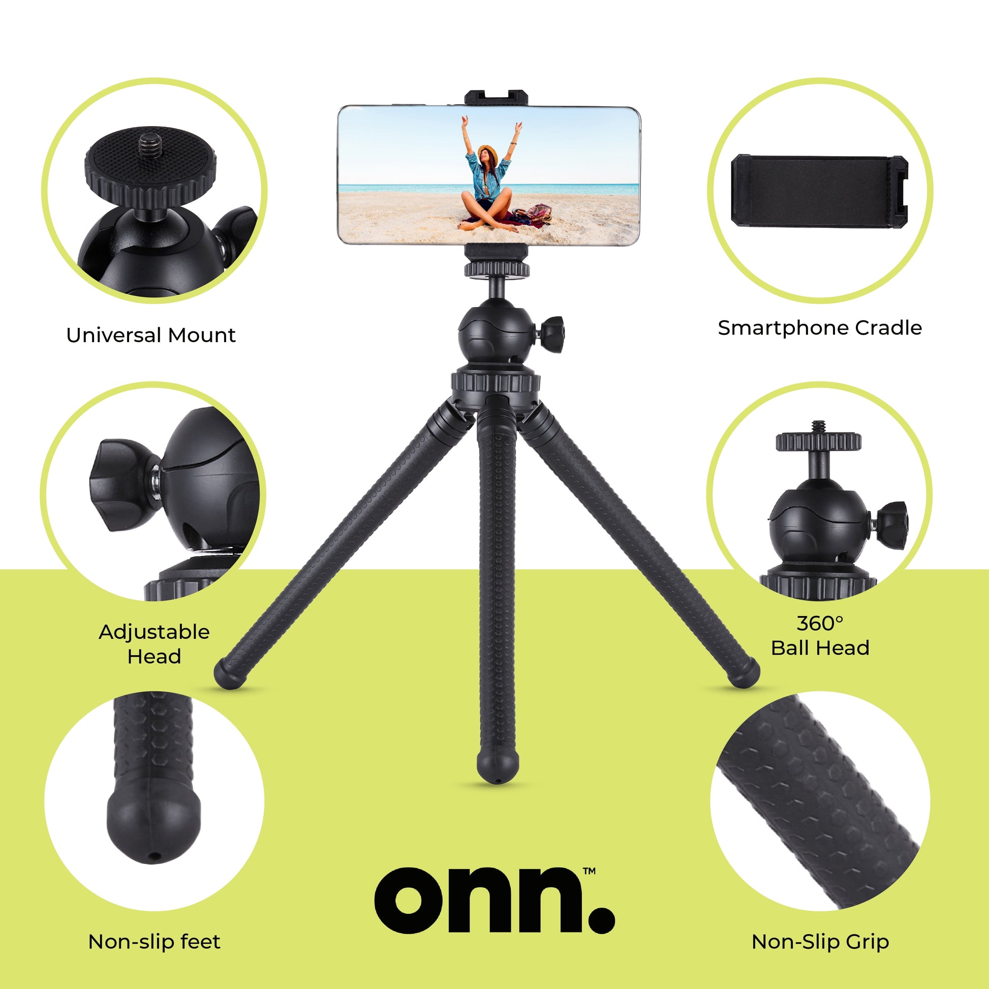 . Adjustable Mini Tripod Stand for Cameras/Gopros/Smartphone Devices