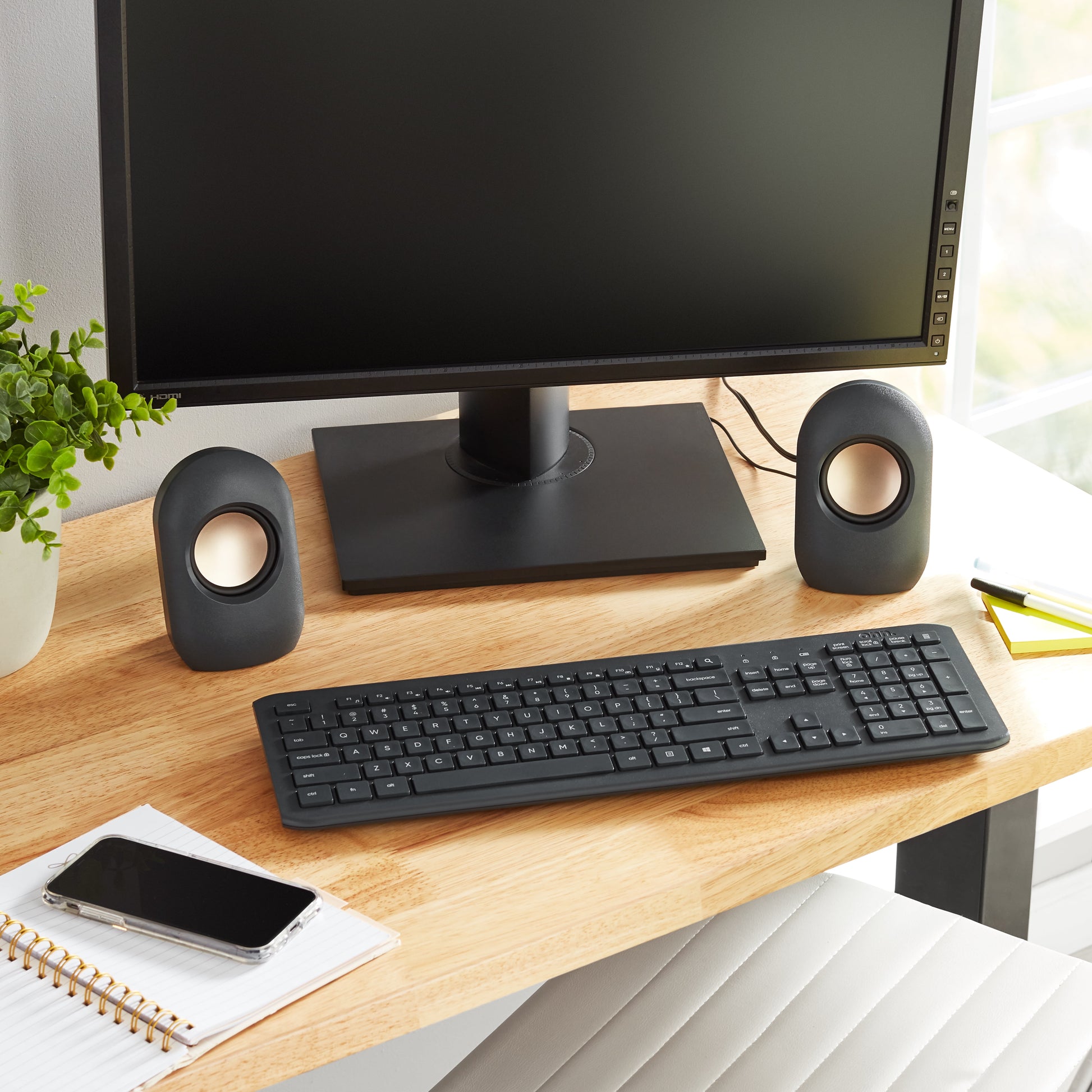 . Stereo Speaker with Volume Controls, 3.6 Ft 3.5Mm Aux with USB Power Cable