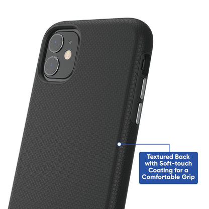 . Dual-Layer Phone Case for Iphone 11 / Iphone XR - Black